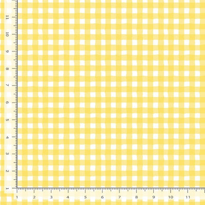 Timeless Treasures Limoncello Gingham Check Quilting Cotton Fabric- Lemon