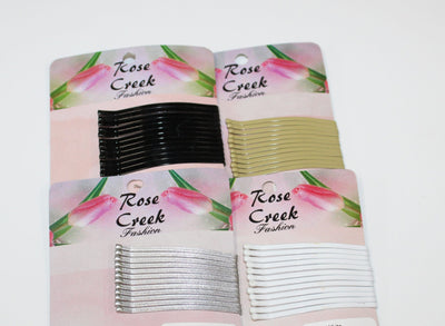 Rose Creek Hair Pins 12 pk Available in Black, Tan, Silver, and White