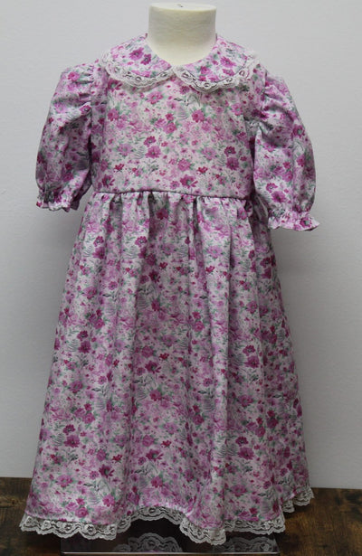 Girl's Lacy Modest Dress
