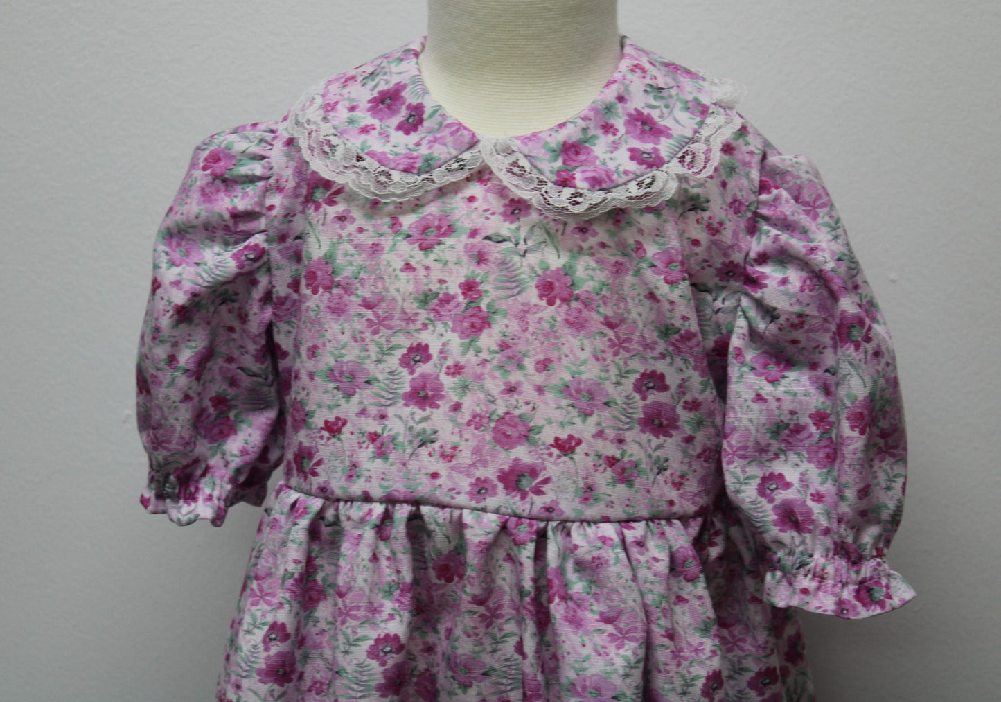 Girl's Lacy Modest Dress