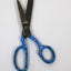 Little Flock Sewing High Quality 8" Professional Tailor Scissors- Blue Floral