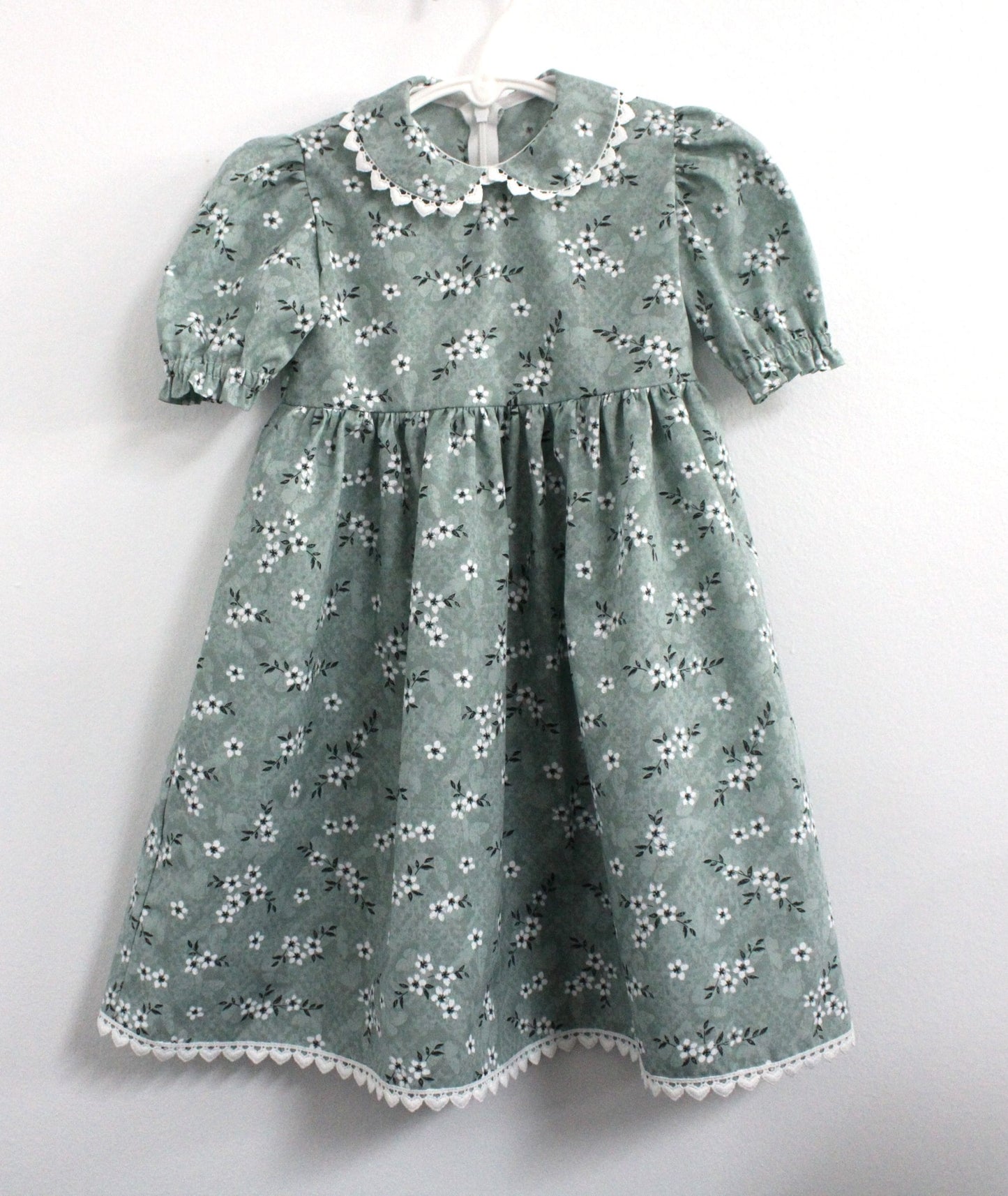 Girl's Lacy Modest Dress