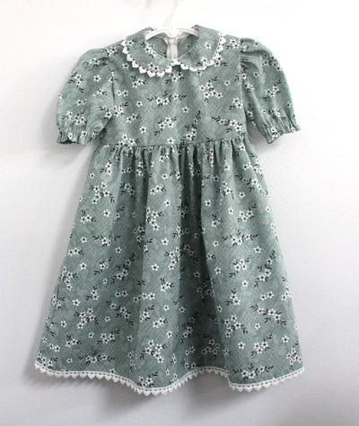 Girl's Lacy Modest Dress