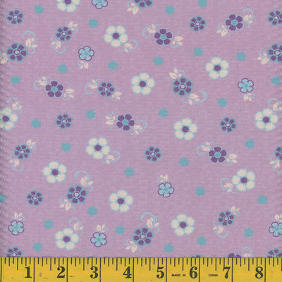 Rebecka Lavendula Seersucker Fabric
