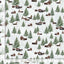 Timeless Treasures Winter Wonderland Winter Cabin Scenic Quilting Cotton Fabric- Multi