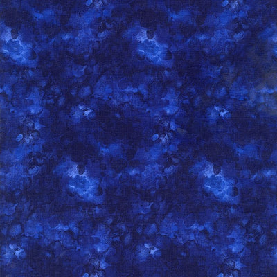 Timeless Treasures Solid-ish Watercolor Texture Quilting Cotton Fabric- Indigo