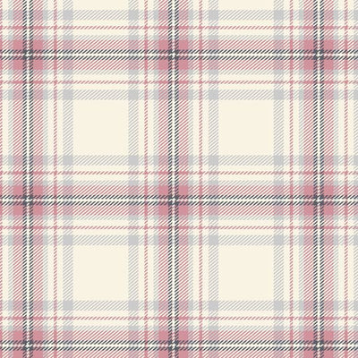 M090980D PINK Marcus Fabrics Minky Medley Plaid Polyester Minky Fabric- Pink