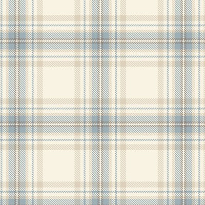 M090980D SKY Marcus Fabrics Minky Medley Plaid Polyester Minky Fabric- Sky