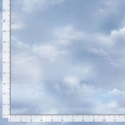 Timeless Treasures Misty Mountain Misty Clouds Quilting Cotton Fabric- Sky