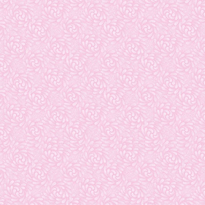 Timeless Treasures Cottage Charm Swirls Reverse Quilting Cotton Fabric- Pink