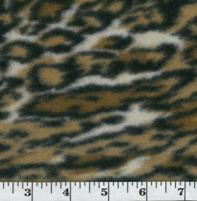 Orange Leopard Polar Fleece