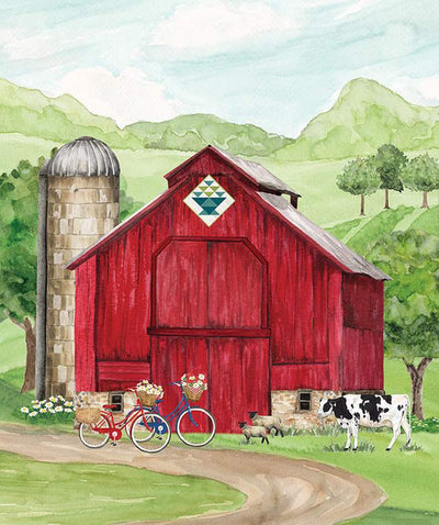 Riley Blake Spring Barn Quilts Digitally Printed 36" x 43" Panel