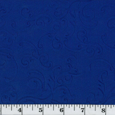 White Puffed Embossed Polyester Fabric