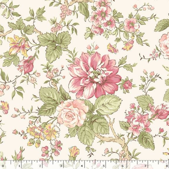 Marcus Fabrics Shades of Romance Romantic Floral Quilting Cotton Fabric- Multi