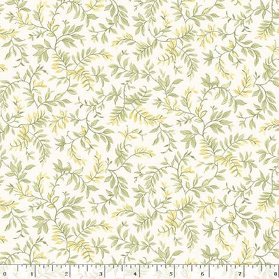 Marcus Fabrics Shades of Romance Leaves Quilting Cotton Fabric- Sage