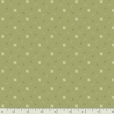 Marcus Fabrics Shades of Romance Geo Quilting Cotton Fabric- Green