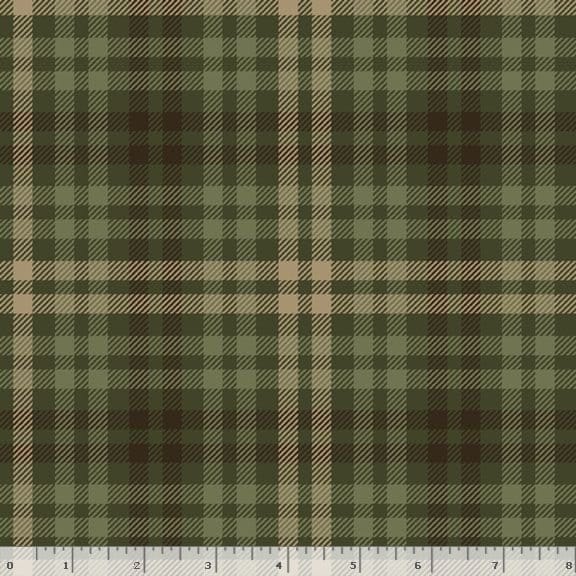 Marcus Fabrics Primo Plaid Spice Mix Quilting Quilting Flannel- Green