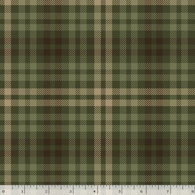 Marcus Fabrics Primo Plaid Spice Mix Quilting Quilting Flannel- Green