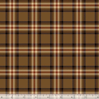 Marcus Fabrics Primo Plaid Spice Mix Quilting Quilting Flannel- Brown