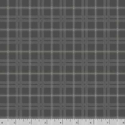 Marcus Fabrics Primo Plaid Cool Blues Quilting Cotton Flannel- Grey