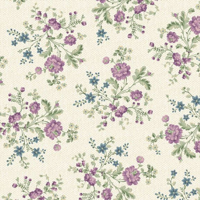 Marcus Fabrics Vivienne Petite Bouquet Quilting Cotton Fabric- Cream