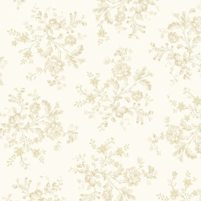 Marcus Fabrics Vivienne Petite Bouquet Quilting Cotton Fabric- Ivory