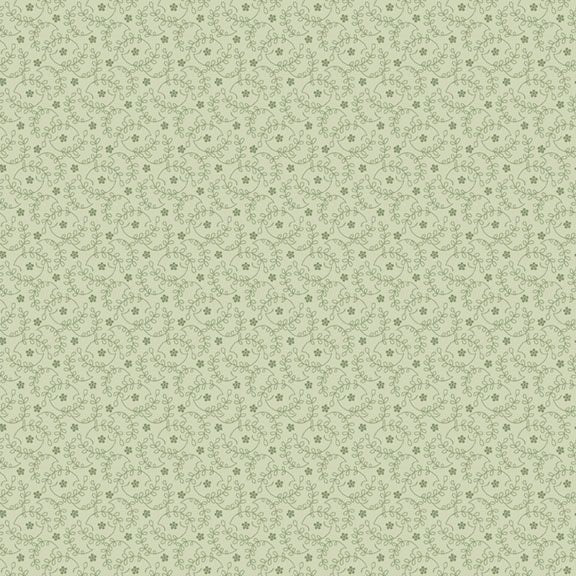 Marcus Fabrics Vivienne Floral Swirl Quilting Cotton Fabric- Sage