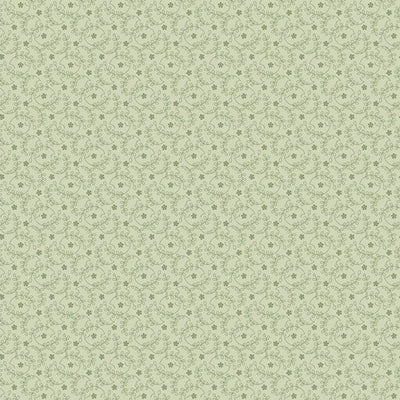 Marcus Fabrics Vivienne Floral Swirl Quilting Cotton Fabric- Sage