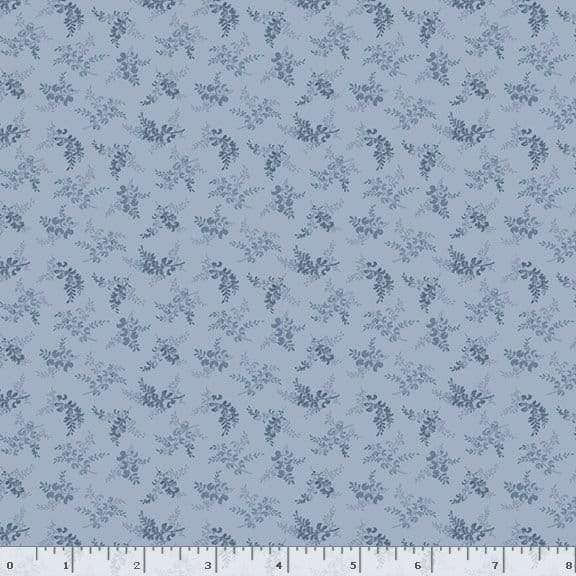Marcus Fabrics Grace Elizabeth Sprigs Quilting Cotton Fabric- Blue