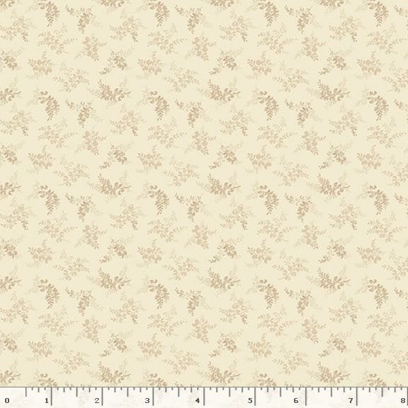 Marcus Fabrics Grace Elizabeth Sprigs Quilting Cotton Fabric- Cream
