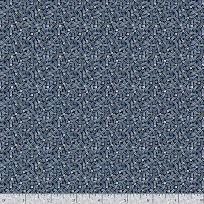 Marcus Fabrics Grace Elizabeth Mini Garden Quilting Cotton Fabric- Blue