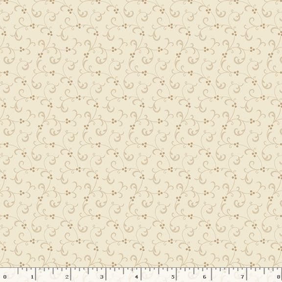 Marcus Fabrics Grace Elizabeth Swirl Quilting Cotton Fabric- Cream