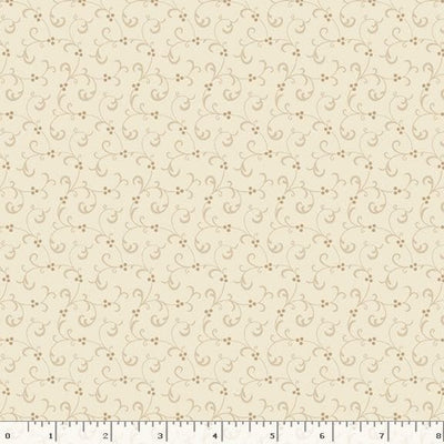 Marcus Fabrics Grace Elizabeth Swirl Quilting Cotton Fabric- Cream