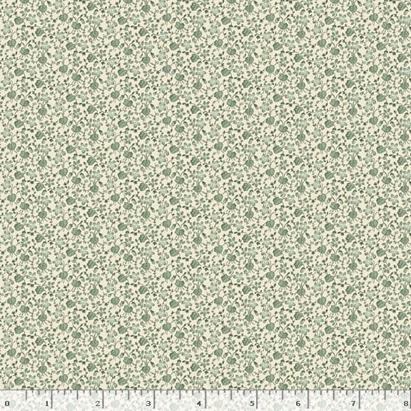 Marcus Fabrics Grace Elizabeth Petite Flowers Quilting Cotton Fabric- Sage