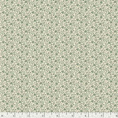 Marcus Fabrics Grace Elizabeth Petite Flowers Quilting Cotton Fabric- Sage