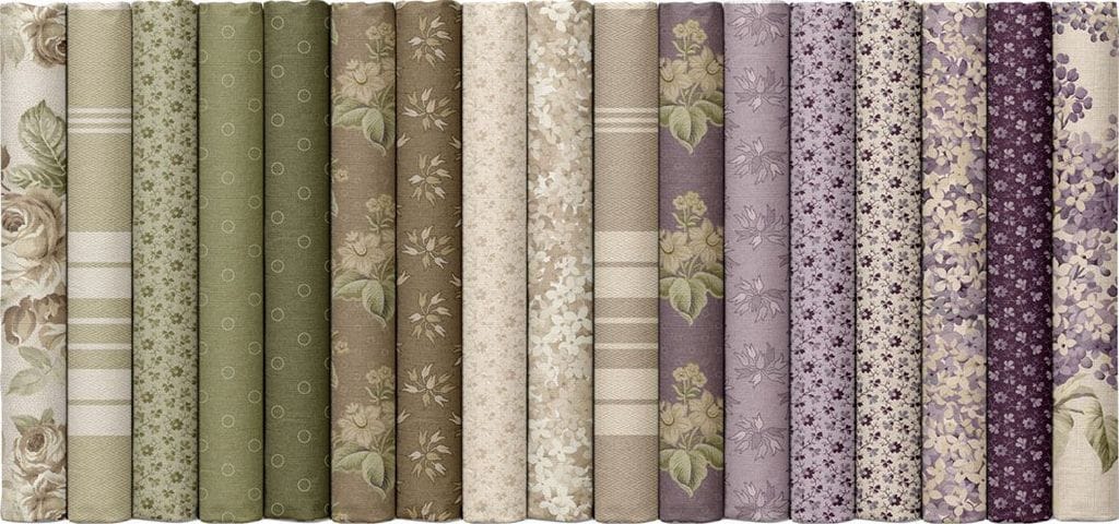 Marcus Fabrics Lavender & Lace Packed Flowers 108" Quilt Backing- Lilac