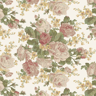 Marcus Fabrics First Blush Baby Bouquet Quilting Cotton Fabric- Cream
