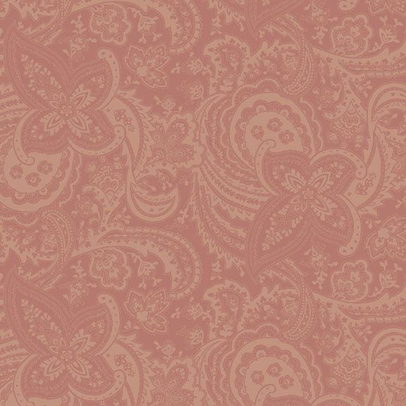 Marcus Fabrics First Blush Paisley Quilting Cotton Fabric- Pink