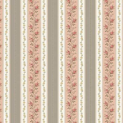 Marcus Fabrics First Blush Rose Stripe Quilting Cotton Fabric- Taupe