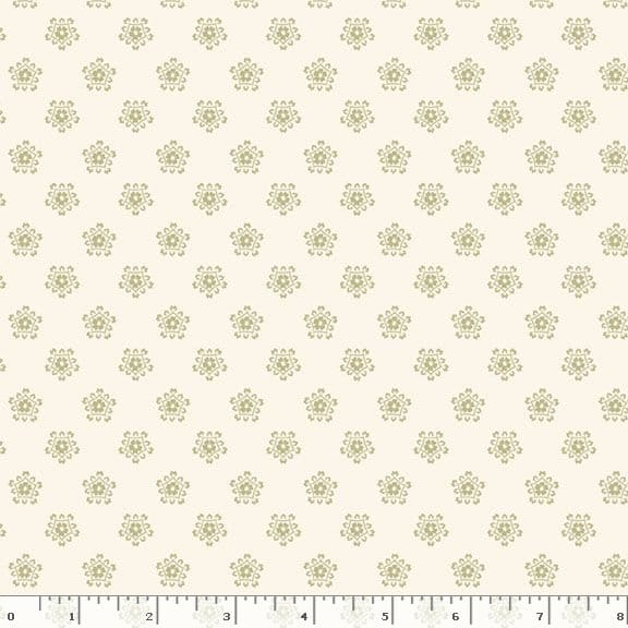 Marcus Fabrics Cottage Lace Crochet Flower Quilting Cotton Fabric- Cream