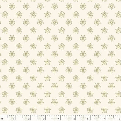 Marcus Fabrics Cottage Lace Crochet Flower Quilting Cotton Fabric- Cream