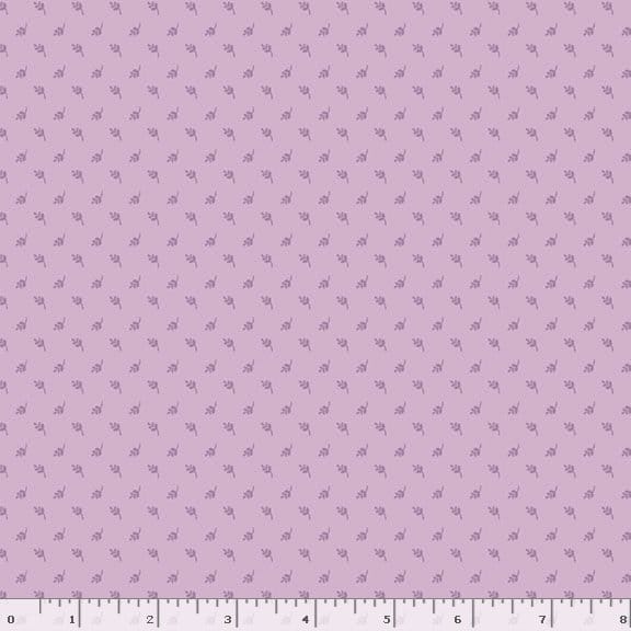 Marcus Fabrics Cottage Lace Mini Leaf Quilting Cotton Fabric- Lilac