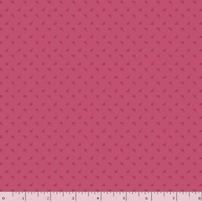 Marcus Fabrics Cottage Lace Mini Leaf Quilting Cotton Fabric- Red