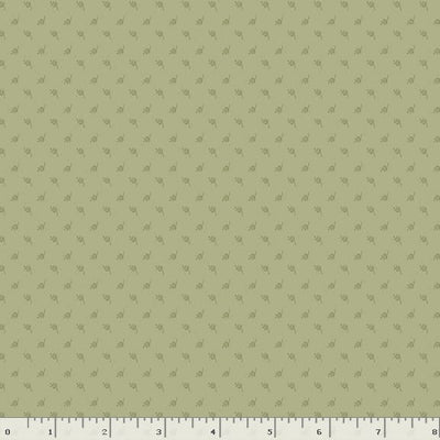 Marcus Fabrics Cottage Lace Mini Leaf Quilting Cotton Fabric- Sage