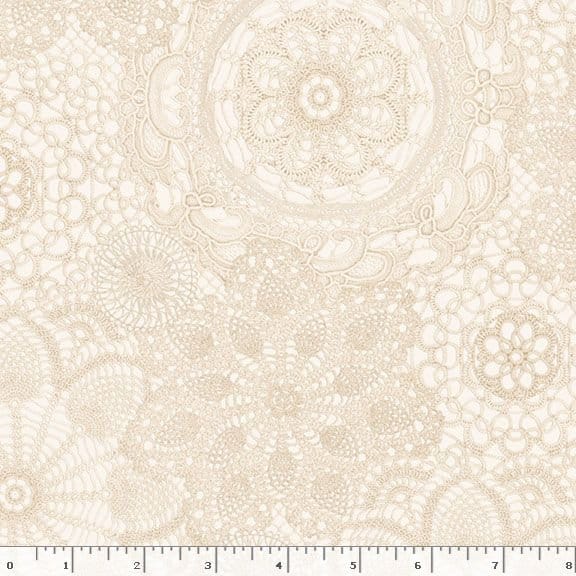 Marcus Fabrics Cottage Lace Lace Quilting Cotton Fabric- Cream