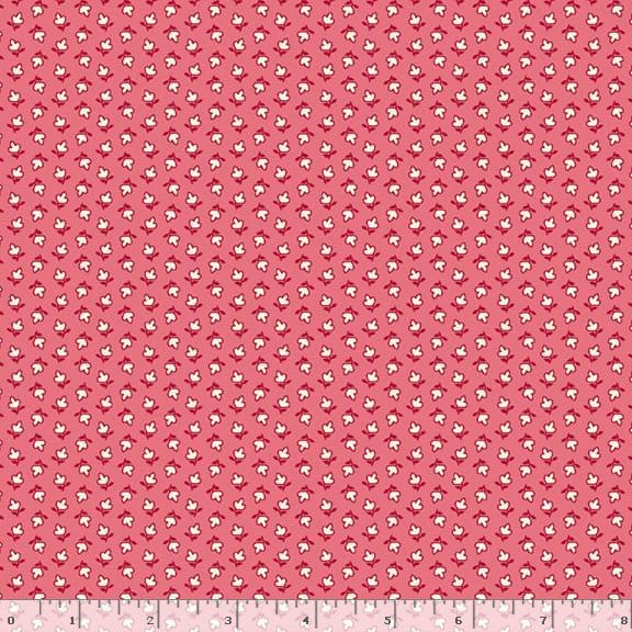 Marcus Fabrics Aunt Grace Goes Scrappy Triple Petal Quilting Cotton Fabric- Pink