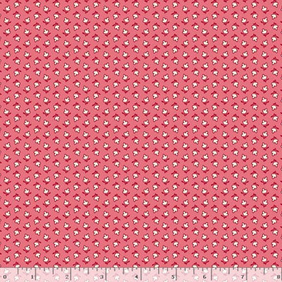 Marcus Fabrics Aunt Grace Goes Scrappy Triple Petal Quilting Cotton Fabric- Pink