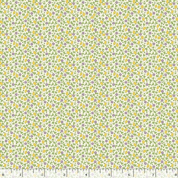 Marcus Fabrics Aunt Grace Goes Scrappy Ditsy Quilting Cotton Fabric- Green