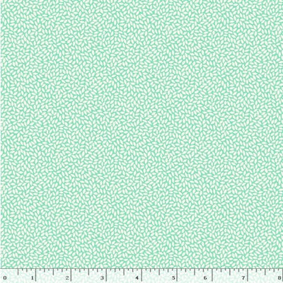 Marcus Fabrics Aunt Grace Goes Scrappy Rice Quilting Cotton Fabric- Aqua