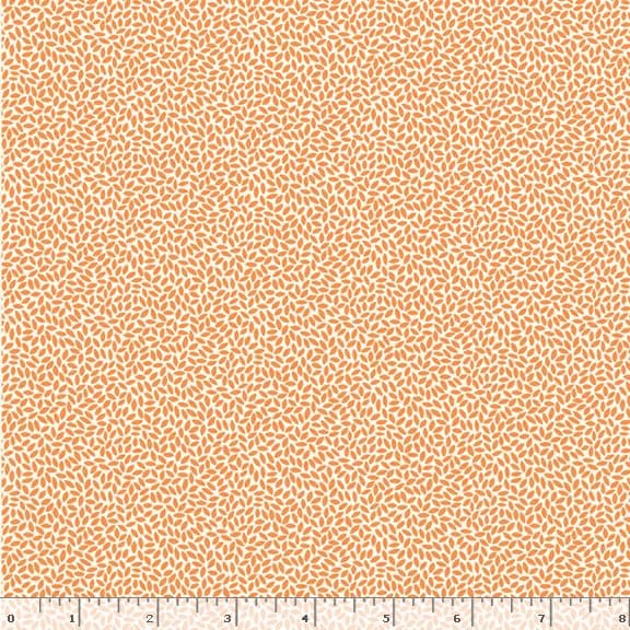 Marcus Fabrics Aunt Grace Goes Scrappy Rice Quilting Cotton Fabric- Orange